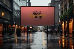 Roadside Billboard Sign Mockup Outdoor Signage Template Product Image 1