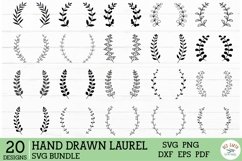 Laurel bundle in SVG, DXF, PNG, EPS, PDF formats Product Image 1