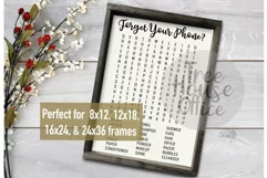 Forget Your Phone SVG/DXF/PNG/jpeg Forgot Phone Word Search Product Image 1