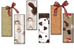Digital Coffee Bookmarks, Digital Images for prints,Download Product Image 1