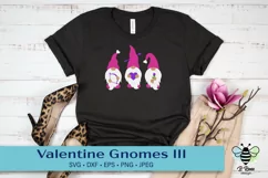 Valentine's Day Gnomes SVG with rose, heart, bow and arrow Product Image 1