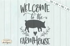 Welcome to the Farmhouse - Pig - SVG DXF File Product Image 2