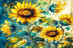 Vintage Sunflowers 20 Oz Tumbler Wrap Product Image 2