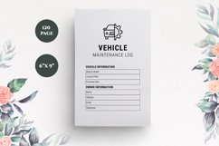 Vehicle Maintenance Logbook KDP 120 pages 6x9 Inch Product Image 3