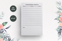 Vehicle Maintenance Logbook KDP 120 pages 6x9 Inch Product Image 4