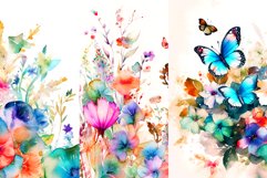 Watercolor Spring Digital Papers Product Image 3
