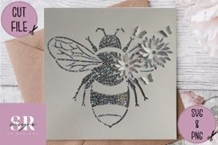 3D Floral Bee| Paper cutting | Bee SVG Product Image 2