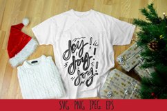 Christmas SVG|Christmas t-shirt SVG cut files. Joy! Product Image 1