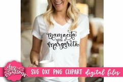 Mamacita Needs A Margarita - SVG, DXF, PNG hand lettered Product Image 2