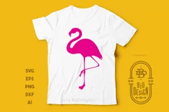 Flamingo SVG , Pink Flamingo Silhouette SVG Product Image 2