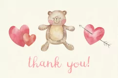 Valentine's day , watercolor collection psd png jpeg Product Image 8