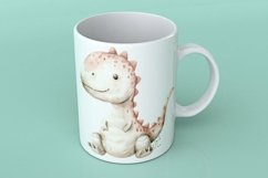 Watercolor Cute Pachycephalosaurus Dinosaur Cartoon Product Image 1