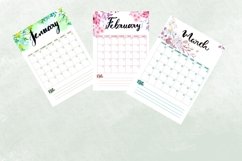 Undated 12 Month Calendar Monthly Product Image 2