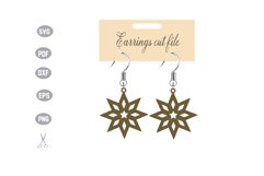 Earrings Template SVG Product Image 1