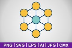 Vector Molecule Icon Product Image 1