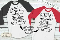 Fathers Day | No. 1 Dad | Grandpa | Fathers Day Label | SVG Product Image 1