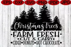 Christmas - Christmas Trees Farm Fresh Cut Carry Cider Donut Product Image 2
