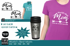 Worlds Best Mom - Family SVG and Cut Files for Crafters Product Image 2