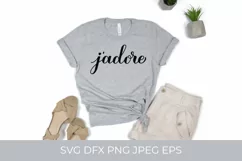 J'adore calligraphy. I adore hand lettering in French SVG Product Image 2