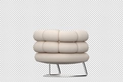 Isometric Arm Chair 3D isolated render Product Image 1