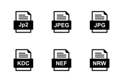 Set Of File Formats Icons Product Image 1