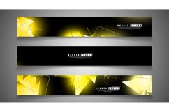 banner collection. abstract background with luminous Product Image 1
