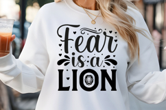 Fear is a lion SVG, Farm House Sign SVG Design Product Image 1