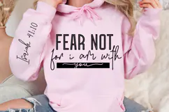 Fear Not For I Am With You Sleeve SVG Design Product Image 3