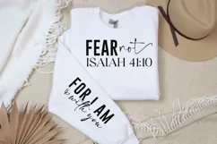 Fear Not Isaiah Sleeve SVG, Christian SVG Design Product Image 3