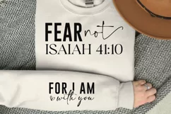 Fear Not Isaiah Sleeve SVG, Christian SVG Design Product Image 2