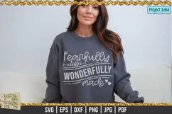 Fearfully & Wonderfully made is a professional design that is ready to be cut with all major cutting machines. Sublimation, iron-on transfer and printing file formats also included.