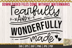 Fearfully & Wonderfully made is a professional design that is ready to be cut with all major cutting machines. Sublimation, iron-on transfer and printing file formats also included.