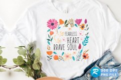 Fearless Heart Brave Soul Sublimation PNG Product Image 1