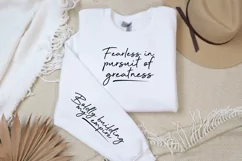 Fearless in pursuit of greatness Sleeve SVG Product Image 3
