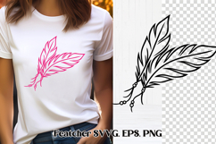Feather SVG | Feather bird SVG | Feather clipart Product Image 1