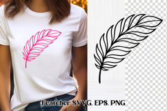 Feather SVG | Feather bird SVG | Feather clipart Product Image 1