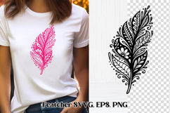 Feather SVG | Feather bird SVG | Feather clipart Product Image 1