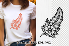 Feather SVG | Feather bird SVG | Feather clipart Product Image 1