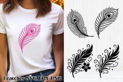 Feather SVG | Feather bird SVG | Feather clipart Product Image 1