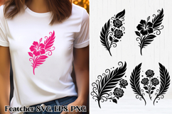 Feather SVG | Feather bird SVG | Feather clipart Product Image 1