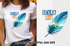 Summer feathers PNG clipart | Summer beach quotes PNG Product Image 1