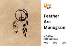 Feather Arc Monogram Product Image 1