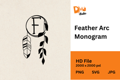 Feather Arc Monogram Product Image 1
