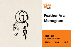 Feather Arc Monogram Product Image 1