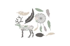 Feather Elements SVG Cut File Product Image 1