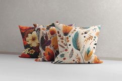 feather floral digital papers Product Image 3