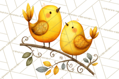 Whimsical Bird Doodle Clipart Colorful Cute PNG Product Image 4