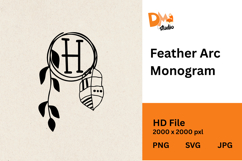 Feather Arc Monogram Product Image 1