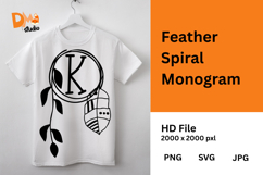 Feather Arc Monogram Product Image 1