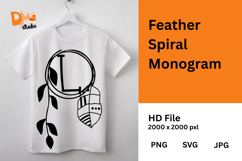 Feather Arc Monogram Product Image 1